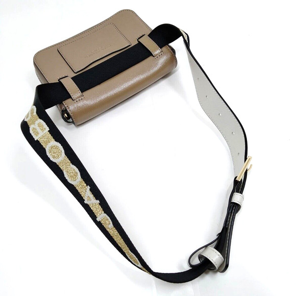 Authentic MARC JACOBS Double J 2Way Waist Pouch Shoulder Bag Brown - Picture 5 of 8